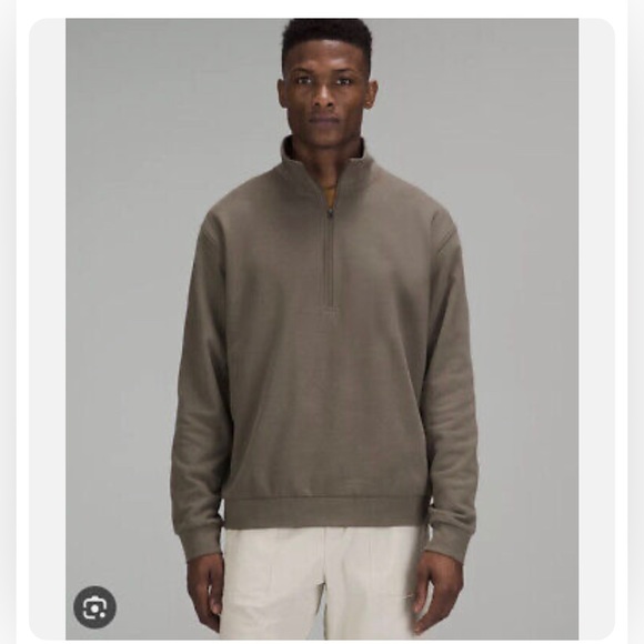 NWT!Mens Lululemon French Terry Oversized Half zip - Picture 1 of 8